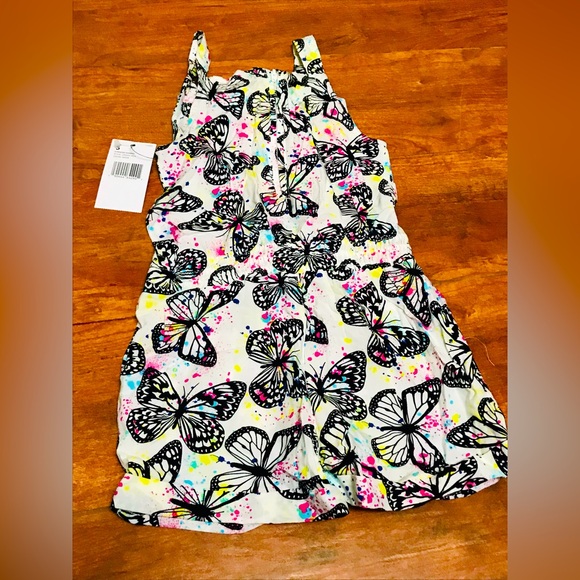 NWT French Toast Butterfly 🦋 Paint Splash Romper - Picture 2 of 2
